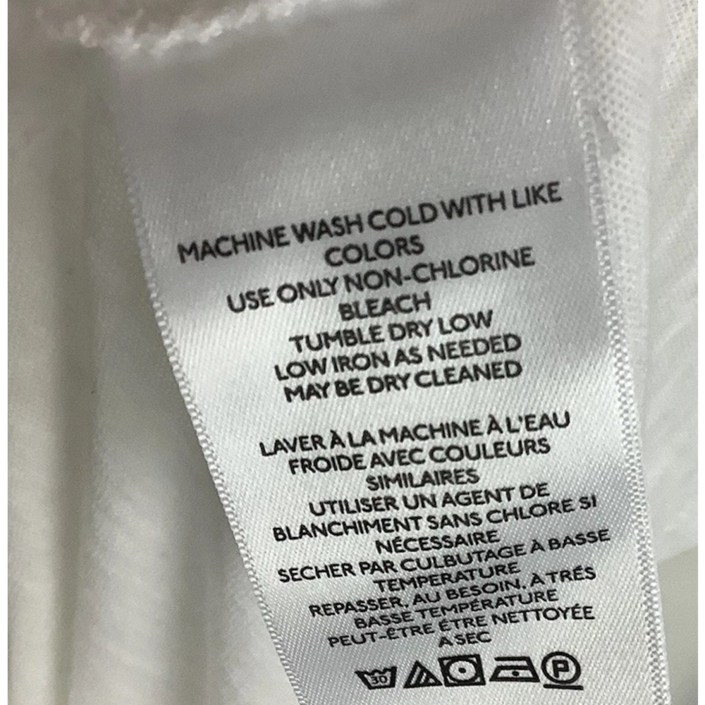 We The Free Sz L 100% Cotton Long Sleeve Beach Swim Cover Tunic Top White - Picture 6 of 6
